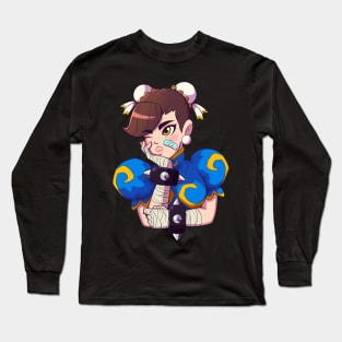 Chun Li, ready to fight Long Sleeve T-Shirt